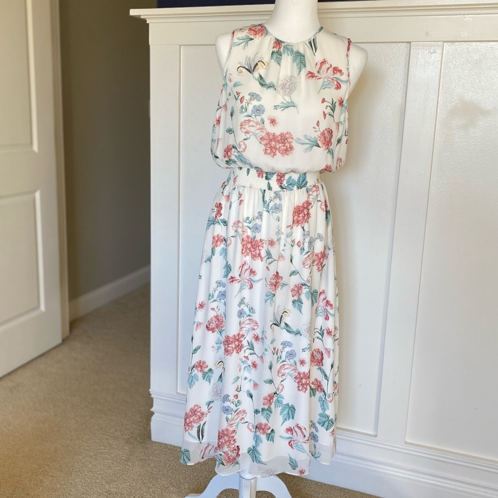 Floral midi dress